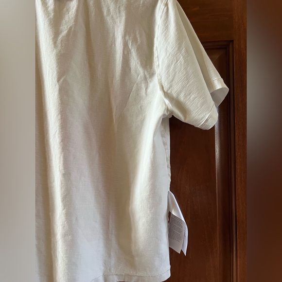 Marimekko T-shirt White with Graphic Art in Red and Tan Size L - Picture 11 of 13